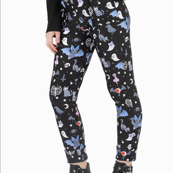 ISO Hauntingly Cute Cuffed Pants by Blackmilk - Picture 2 of 2